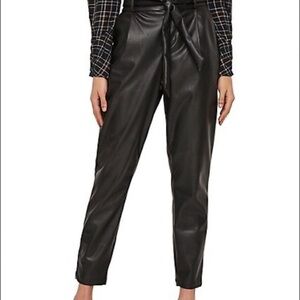 Vera Moda  Black Faux Leather Pants